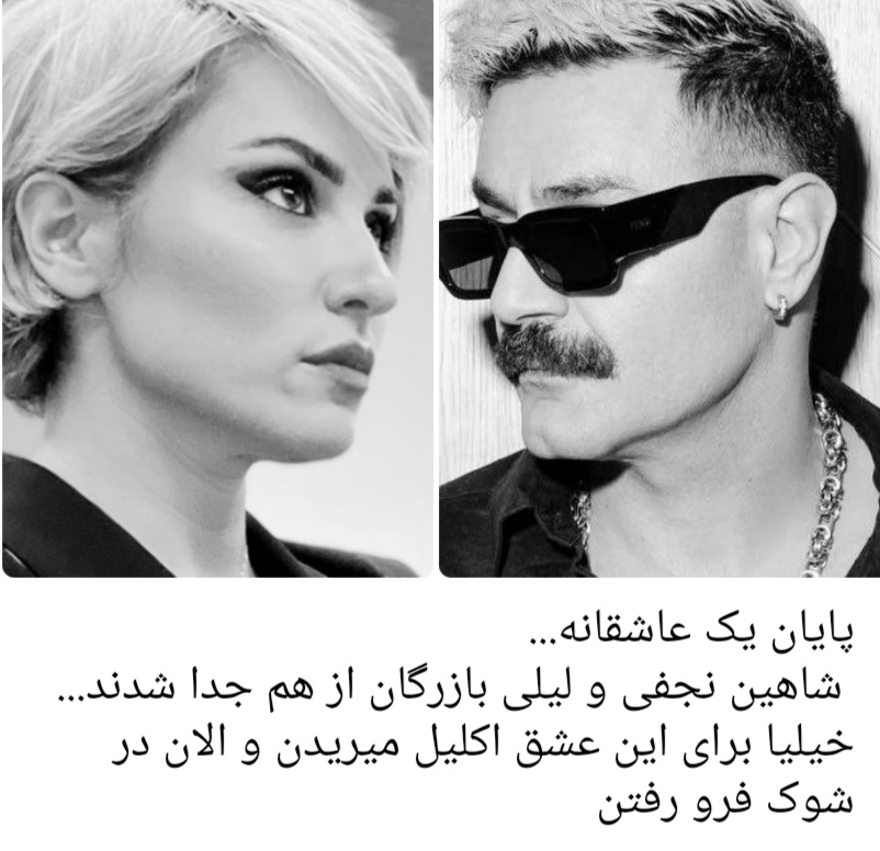 عکس شاهین نجفی و لیلی بازرگان